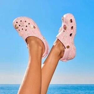 NWT Crocs x LoveShackFancy Classic Clog Pink Milk Floral Cottagecore Size 6